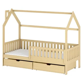 NATAN 80x190 pine children's house bed Lano Furniture