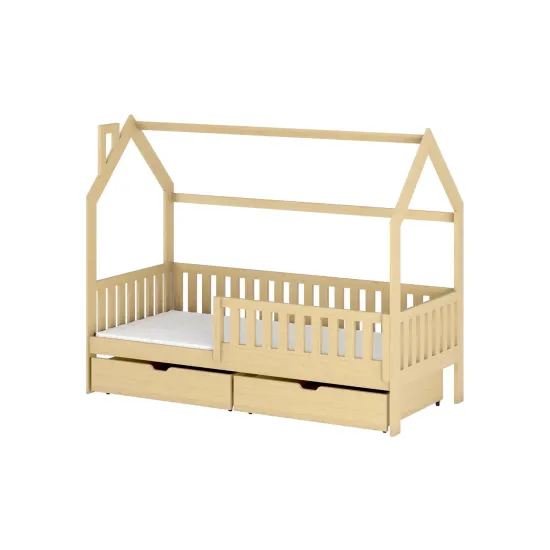NATAN 80x190 pine childrens house bed Lano Furniture