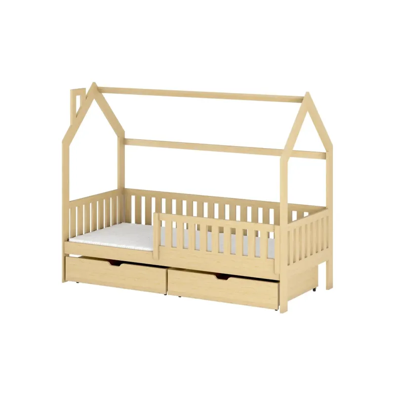 NATAN 90x180 pine childrens house bed Lano Furniture