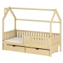 NATAN 90x180 pine children's house bed Lano Furniture