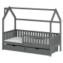 NATAN 90x180 graphite children's house bed Lano Furniture