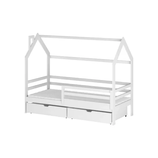 Κρεβάτι Σπιτάκι Montessori - LILA 70x160 white Κρεβάτι Σπιτάκι Montessori - LILA 70x160 white