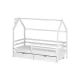 Κρεβάτι Σπιτάκι Montessori - LILA 70x160 white Κρεβάτι Σπιτάκι Montessori - LILA 70x160 white