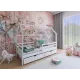 Κρεβάτι Σπιτάκι Montessori - LILA 80x190 white