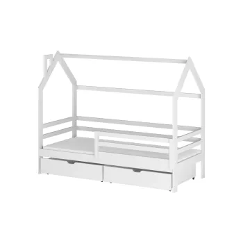 Κρεβάτι Σπιτάκι Montessori - LILA 90x180 white 