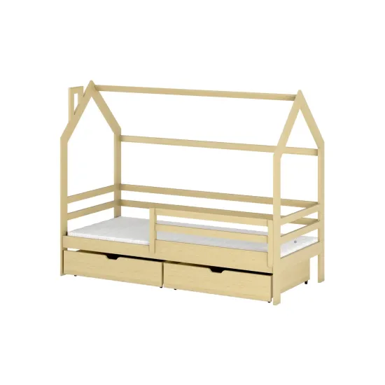 Κρεβάτι Σπιτάκι Montessori LILA 80x170 pine