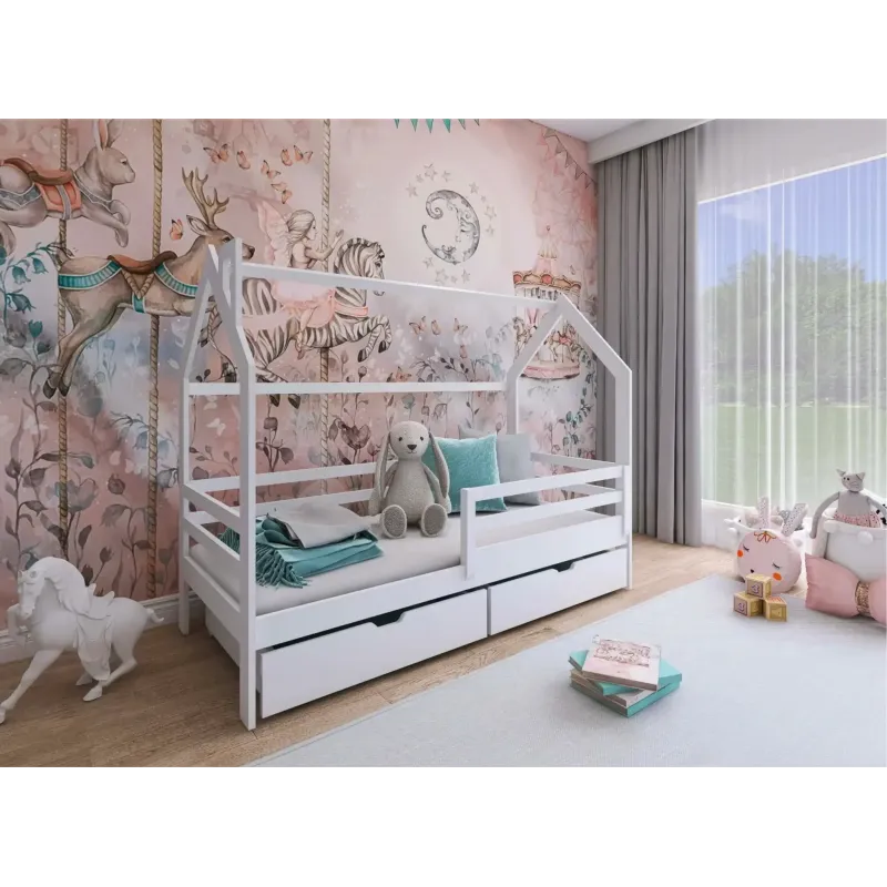 Κρεβάτι Σπιτάκι Montessori - LILA 90x180 pine