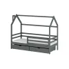 Κρεβάτι Σπιτάκι montessori LILA 70x160 graphite