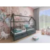 Κρεβάτι Σπιτάκι montessori LILA 70x160 graphite
