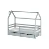 Κρεβάτι Σπιτάκι Mostessori LILA 70x160 grey