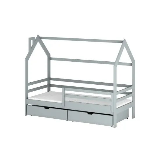 Κρεβάτι Σπιτάκι Mostessori LILA 70x160 grey
