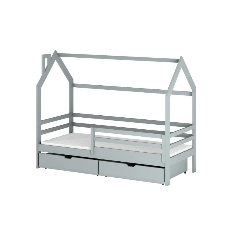 Κρεβάτι Σπιτάκι Montessori LILA 80x170 grey