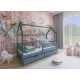 κρεβάτι Σπιτάκι Montessori - LILA 80x190 grey