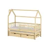 PAPI 80x170 pine childrens house bed Lano Furniture