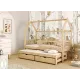 PAPI 90x180 pine childrens house bed Lano Furniture PAPI 90x180 pine childrens house bed Lano Furniture