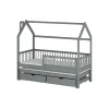 PAPI 80x190 graphite childrens house bed Lano Furniture