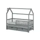 PAPI 80x190 graphite childrens house bed Lano Furniture PAPI 80x190 graphite childrens house bed Lano Furniture