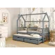 PAPI 80x190 graphite childrens house bed Lano Furniture PAPI 80x190 graphite childrens house bed Lano Furniture