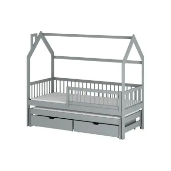 PAPI 80x190 grey children's house bed Lano Furniture