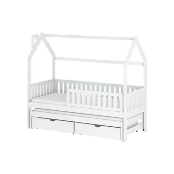 MONKEY 80x190 white children's house bed Lano Furniture