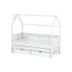 MONKEY 80x190 white childrens house bed Lano Furniture