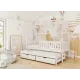 MONKEY 80x190 white childrens house bed Lano Furniture