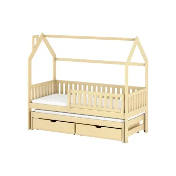 MONKEY 80x190 pine children's house bed Lano Furniture