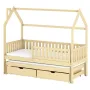 MONKEY 90x180 pine children's house bed Lano Furniture