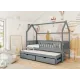 MONKEY 80x190 grey childrens house bed Lano Furniture MONKEY 80x190 grey childrens house bed Lano Furniture