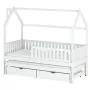 MONKEY 90x180 white children's house bed Lano Furniture