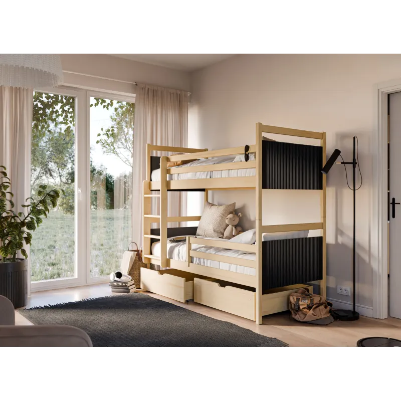 MODERNO 80x180 graphite bunk bed Lano Furniture