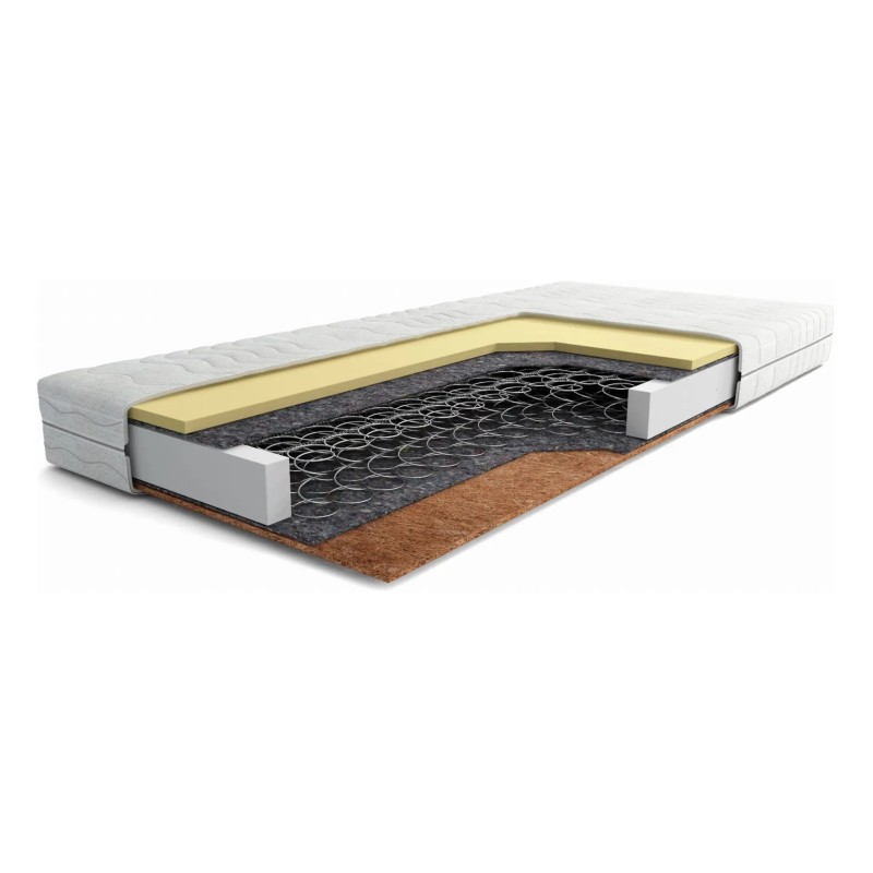 POLLO 80x150 medium-firm 14 cm bonell spring thermoelastic mattress with coconut Lano Furniture