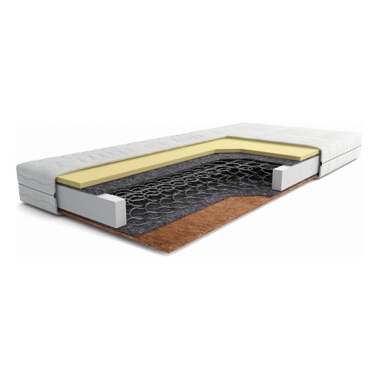 POLLO 90x190 medium-firm 14 cm bonell spring thermoelastic mattress with coconut Lano Furniture POLLO 90x190 medium-firm 14 cm bonell spring thermoelastic mattress with coconut Lano Furniture