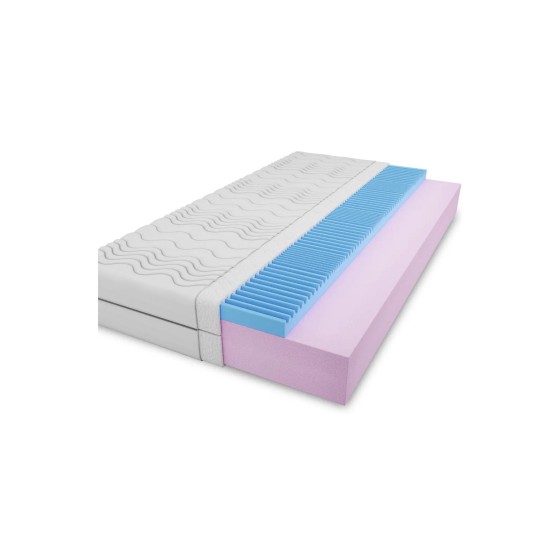 GEMINI 120x200 medium firm 14 cm foam-with profiled foam mattress Lano Furniture