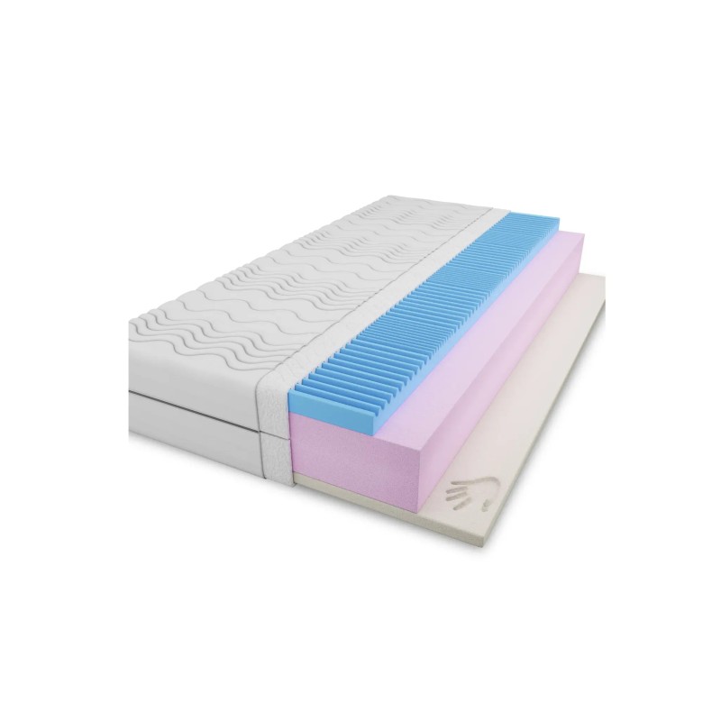 TEBE 100x190 medium firm 17 cm foam-with visco foam mattress Lano Furniture