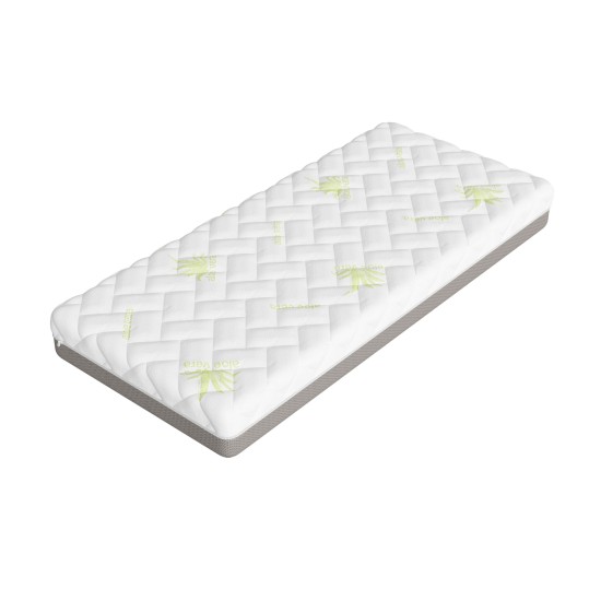 FITTED 80x200 medium firm 13 cm aloe with visco foam mattress Lano Furniture