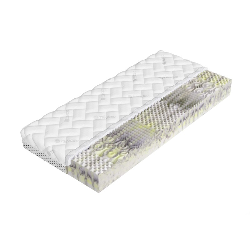 TIGER 80x185 medium firm 13 cm profiled massage foam mattress Lano Furniture