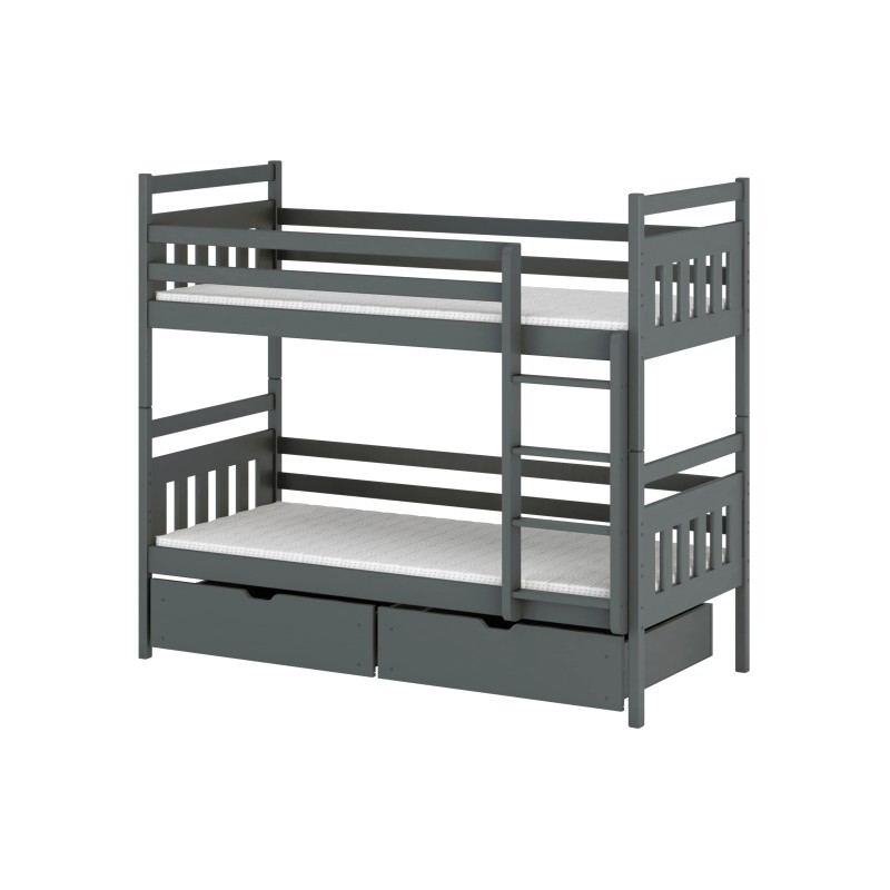 Παιδική Κουκέτα - ADAS 90x190 Graphite