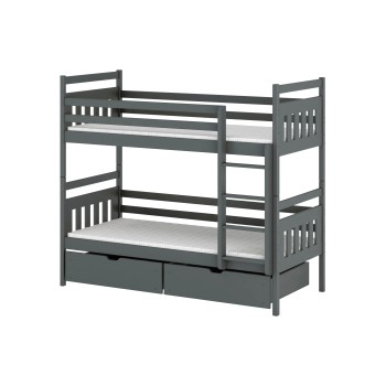 Παιδική Κουκέτα - ADAS 90x200 Graphite 