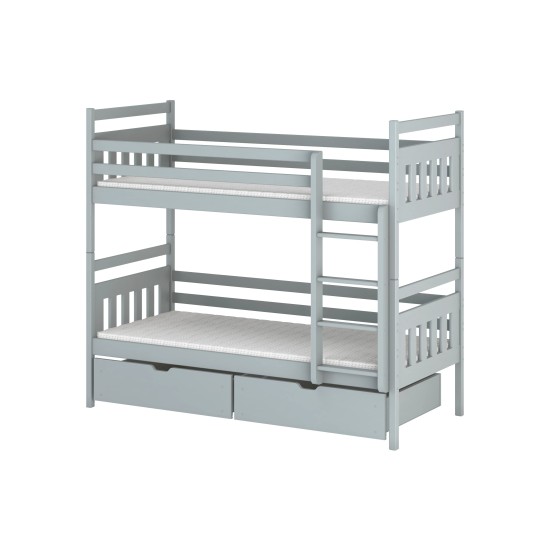 Παιδική Κουκέτα - ADAS 90x190 grey bunk bed Lano Furniture Παιδική Κουκέτα - ADAS 90x190 grey bunk bed Lano Furniture