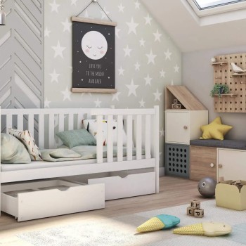 ALICJA 90x190 white children's bed Lano Furniture