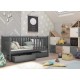 ALICJA 80x160 graphite childrens bed Lano Furniture