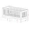 ALICJA 80x160 graphite childrens bed Lano Furniture