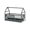 ARON 80x180 graphite childrens bed Lano Furniture