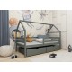 ARON 80x200 graphite childrens bed Lano Furniture