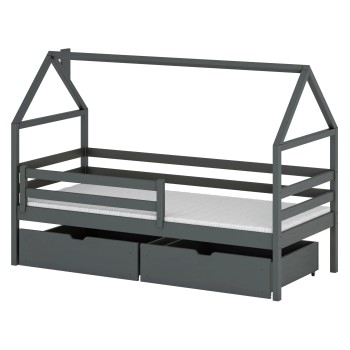 ARON 90x190 graphite children's bed Lano Furniture