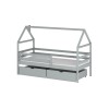ARON 80x160 grey childrens bed Lano Furniture
