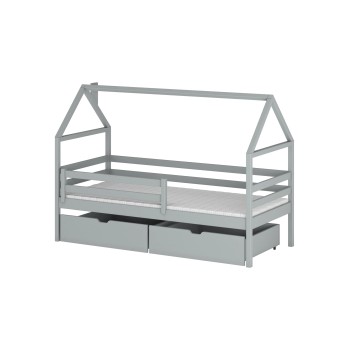 ARON 80x180 grey children's bed Lano Furniture