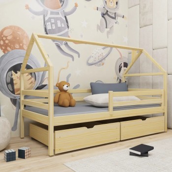 ARON 80x160 pine children's bed Lano Furniture