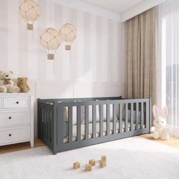 CONCEPT 80x200 graphite children's cot bed Lano Furniture